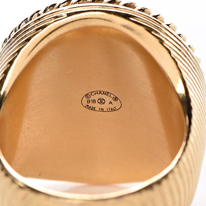 Chanel CC Ring 8 Gold 5 of 5