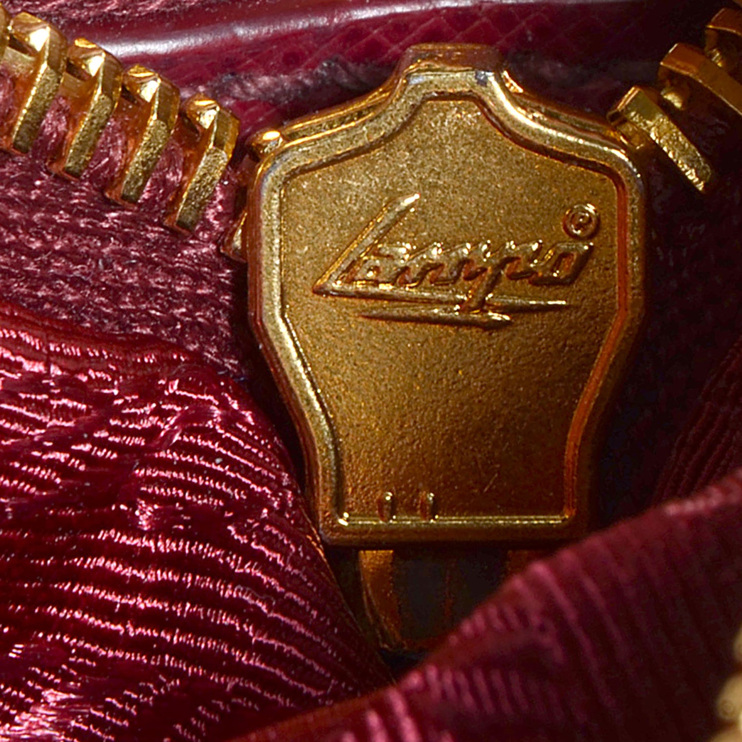 Saffiano Lux Mini Double Zip Tote Cherry