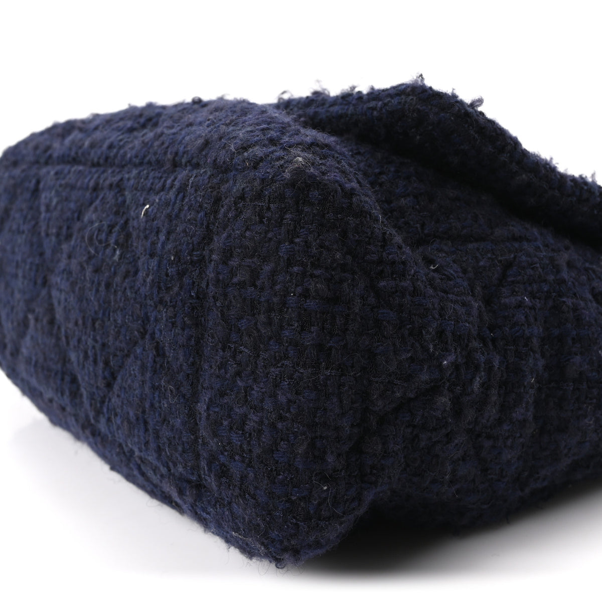 Tweed Quilted Maxi Chanel 19 Flap Navy