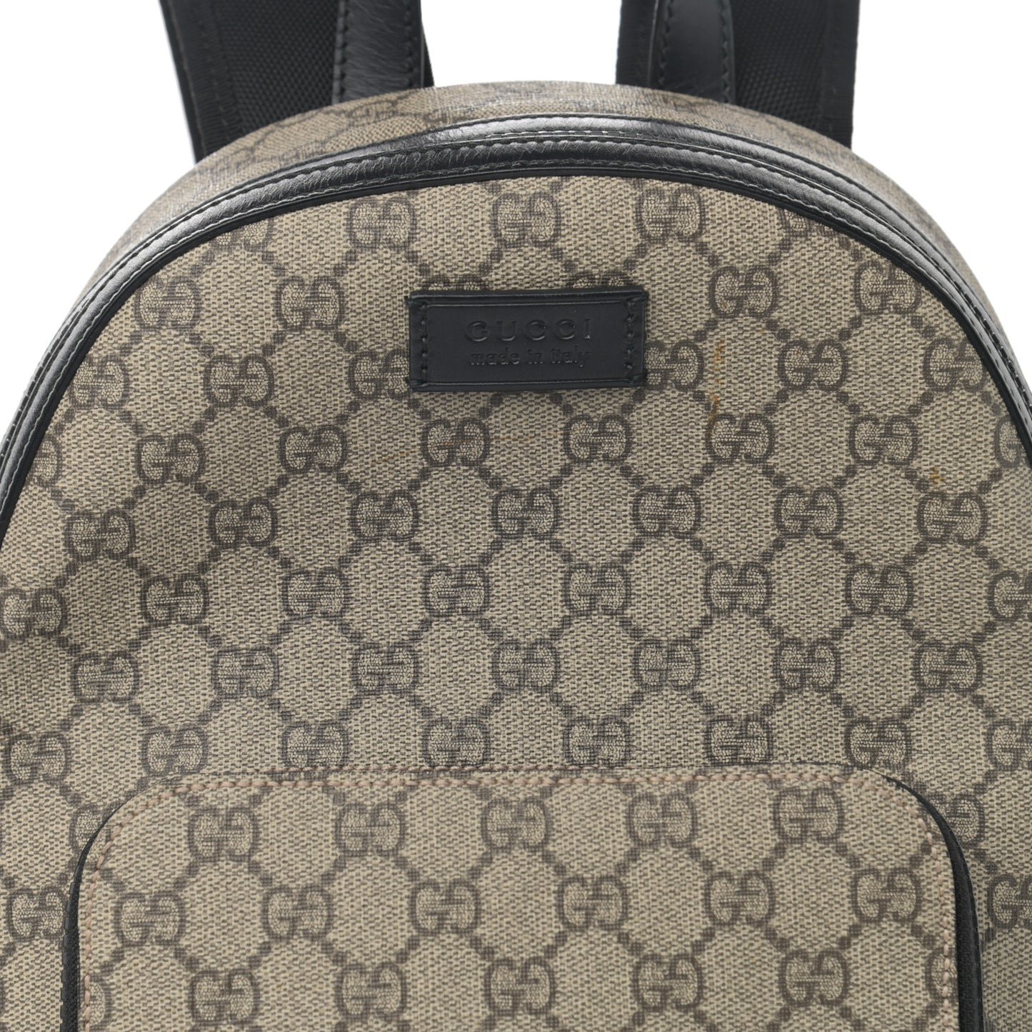 GG Supreme Monogram Small Eden Day Backpack Black