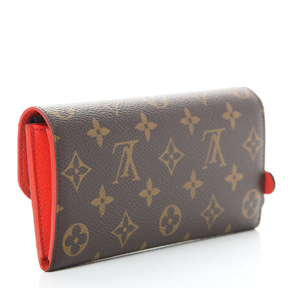 Louis Vuitton Monogram Bloom Flower Emilie Wallet Coquelicot 3 of 9