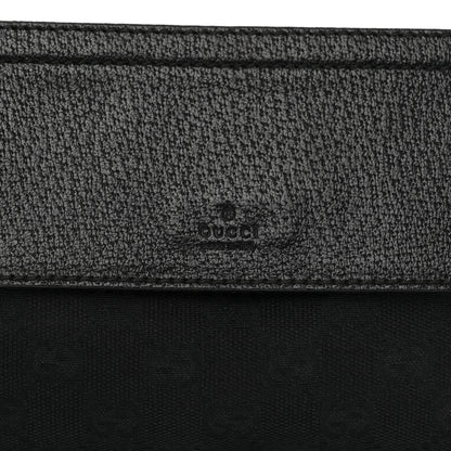 Gucci Monogram Web Belt Pouch Bag Black 9 of 14