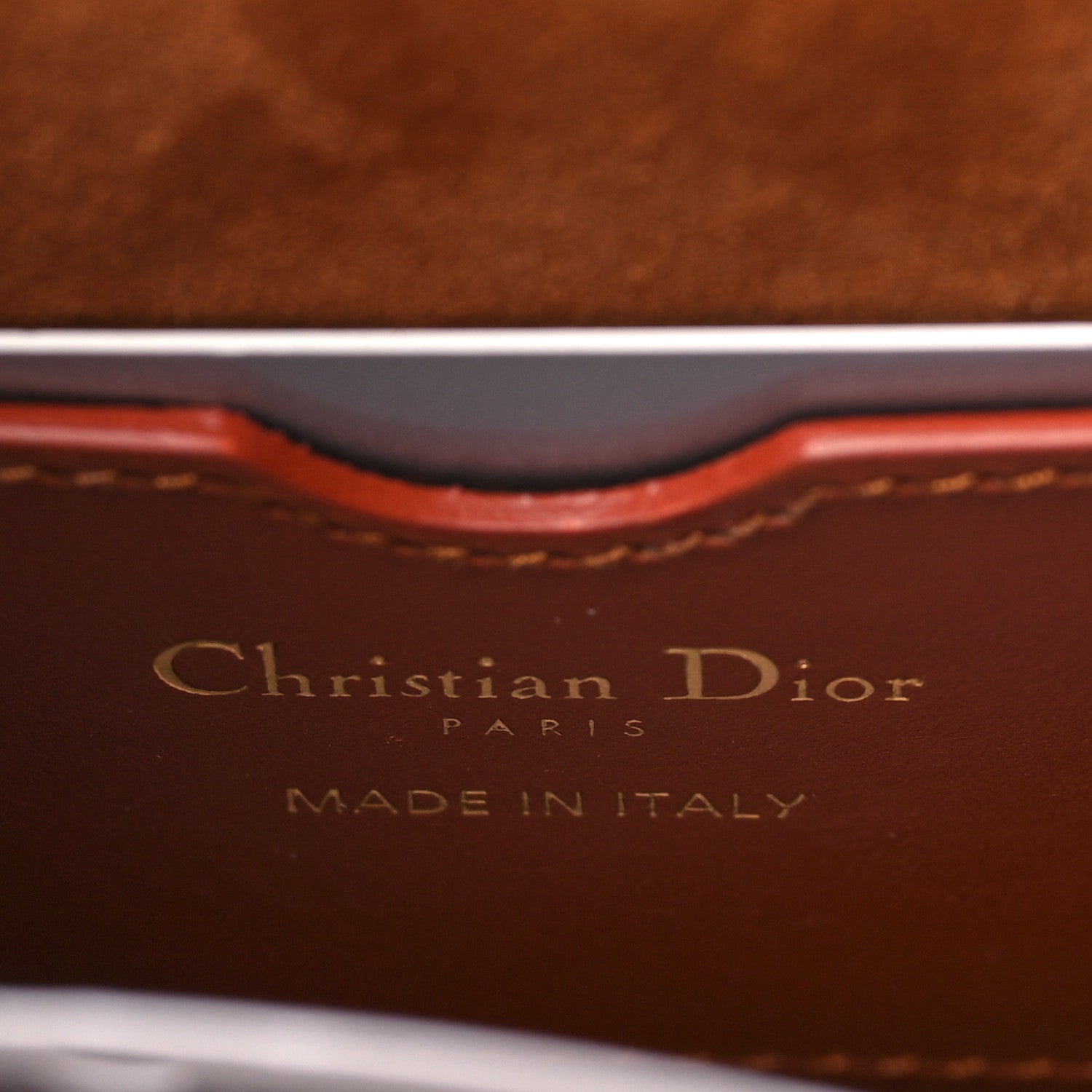 Christian Dior Box Calfskin Medium Bobby Flap Dark Tan 11 of 15