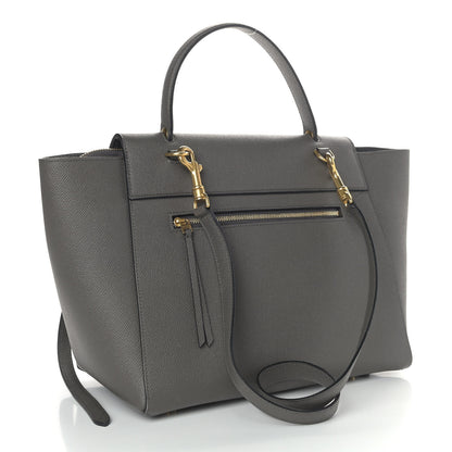 Celine Grained Calfskin Mini Belt Bag Grey 2 of 9