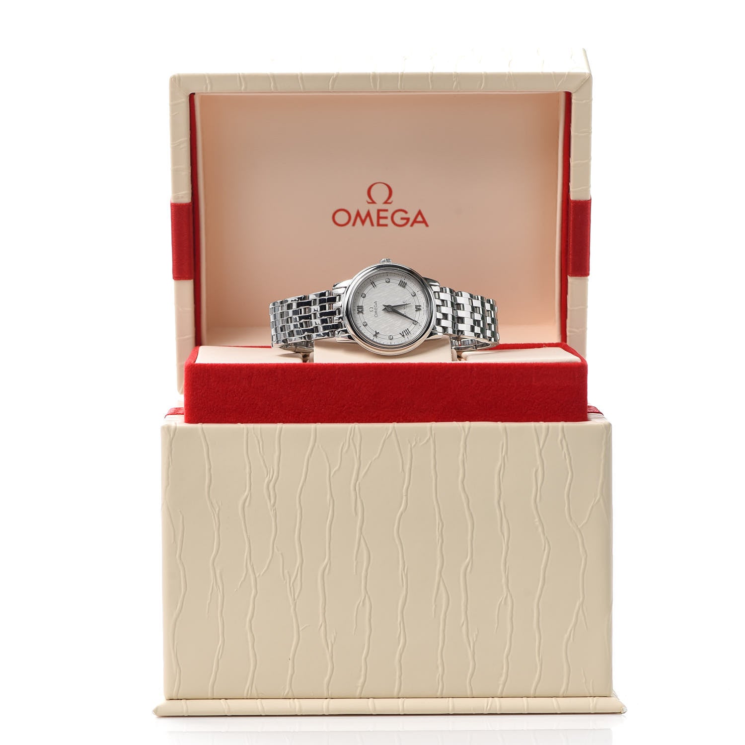 Omega Stainless Steel Diamond 27mm De Ville Prestige Quartz Watch 424.10.27.60.52.002 6 of 6