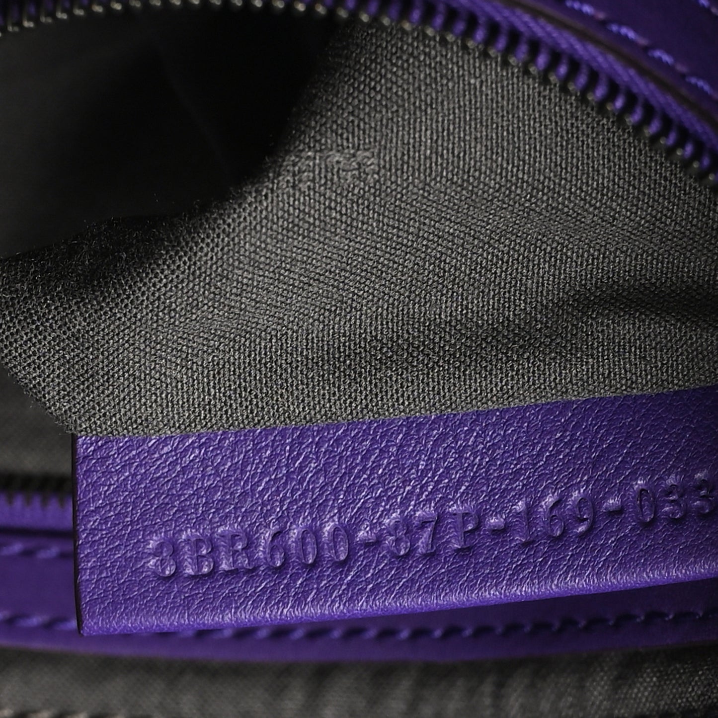 Vitello Dolce Lace Up Baguette Purple Rain