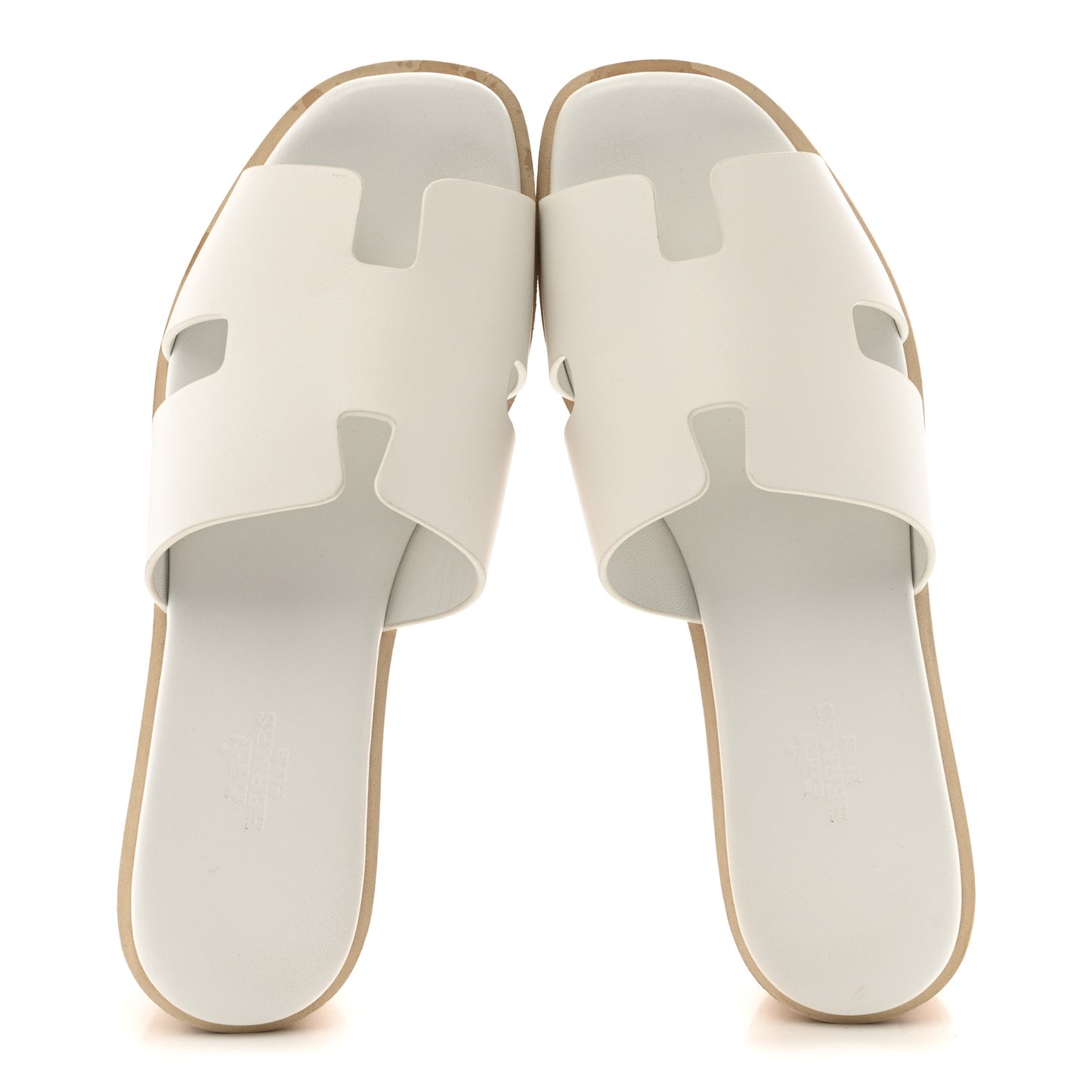 Calfskin Cork Eze 30 Sandals 37 White