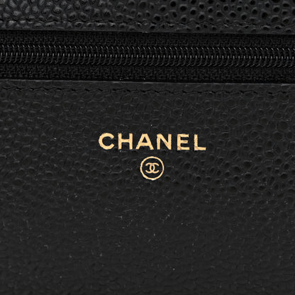 Chanel Caviar Quilted Wallet on Chain WOC Black 6 of 15