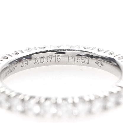 Cartier Platinum Diamond .98ct Eternity Ring 49 4.75 5 of 8
