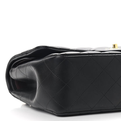 Chanel Lambskin Quilted Jumbo Double Flap Black 10 of 11