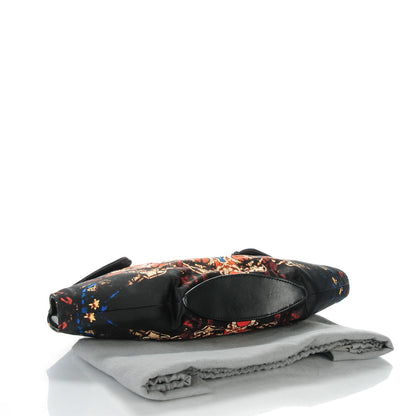 Alexander McQueen Silk Stained Glass De Manta Clutch Black 4 of 7