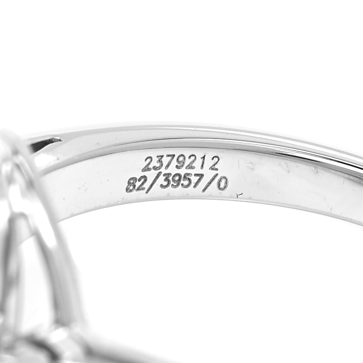 Chopard 18K White Gold Happy Diamonds Circle Ring 51 5.75 5 of 5
