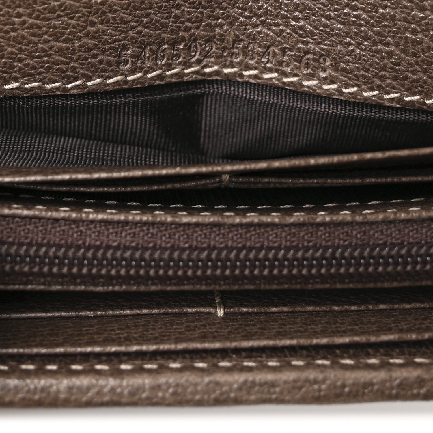 Gucci GG Supreme Monogram Web Ophidia Wallet On Chain Brown 6 of 12