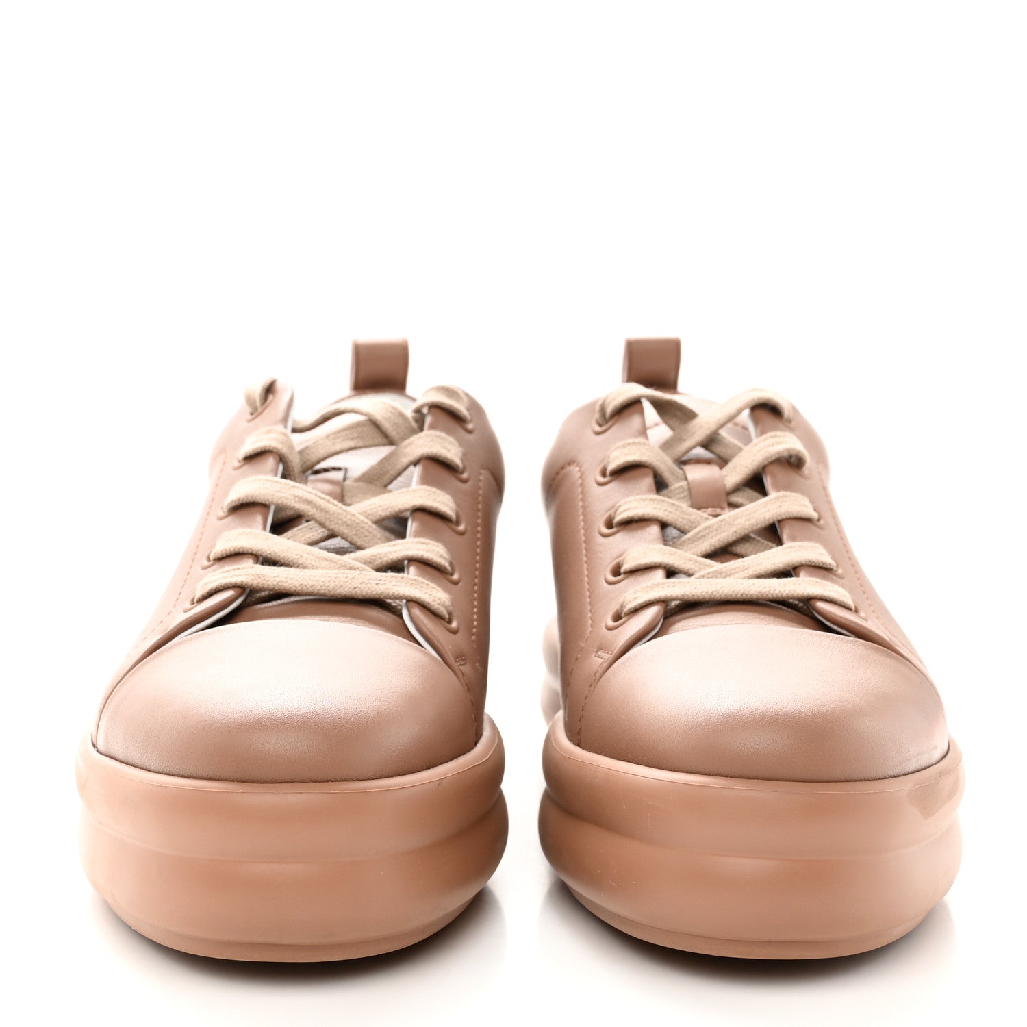 Hermes Calfskin Womens Happy Sneakers 37 Rose Perle 2 of 10