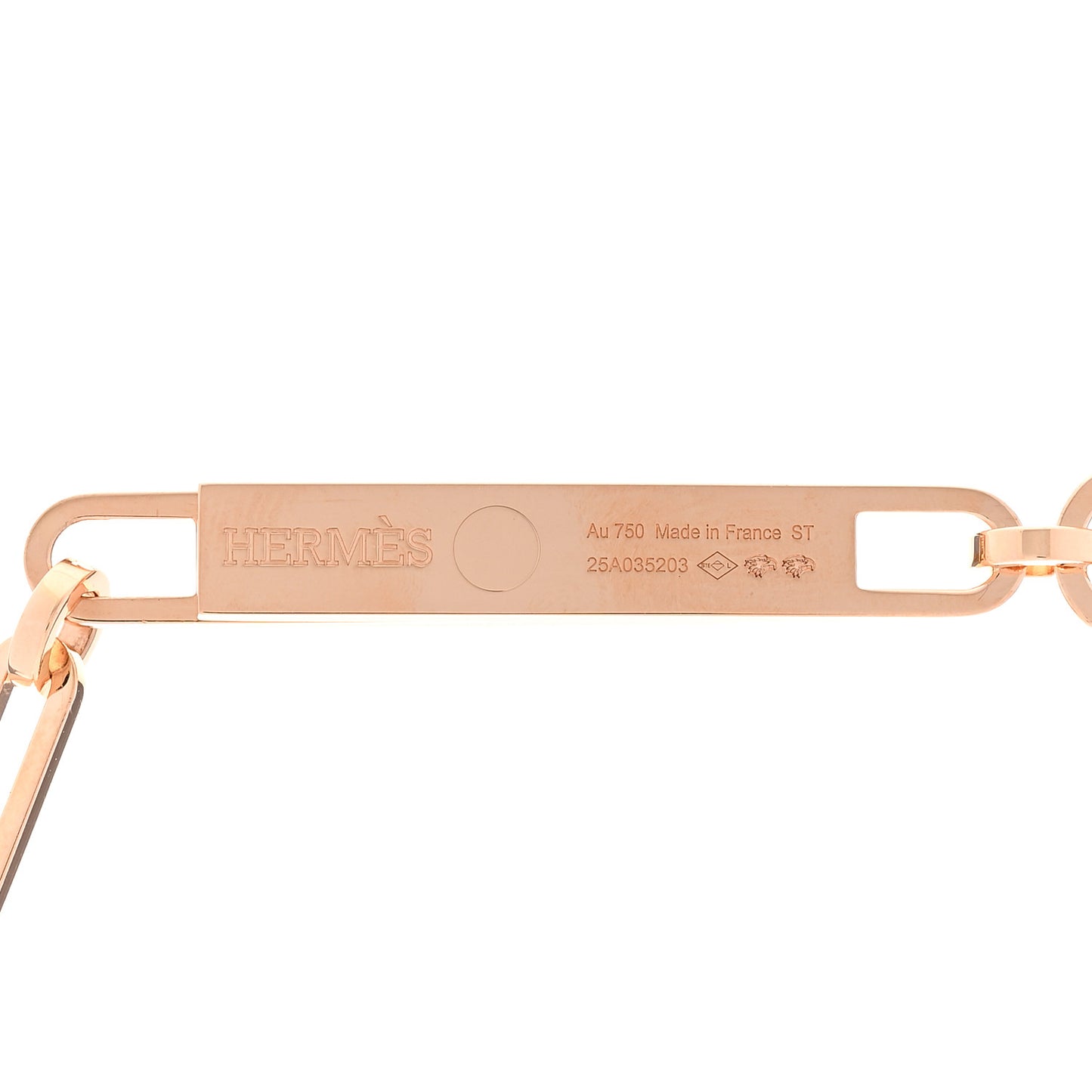 18K Rose Gold Diamond Pave PM Kelly Chaine Lariat Necklace ST