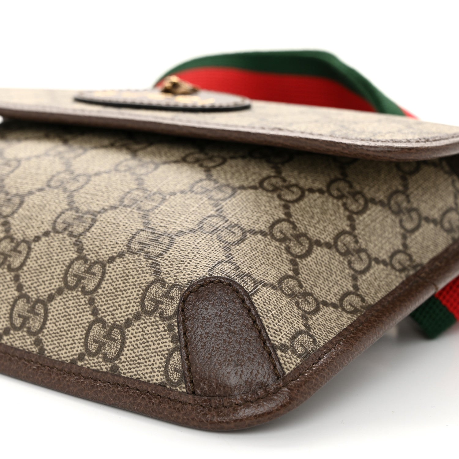 Gucci GG Supreme Monogram Neo Vintage Web Belt Bag Brown 10 of 10