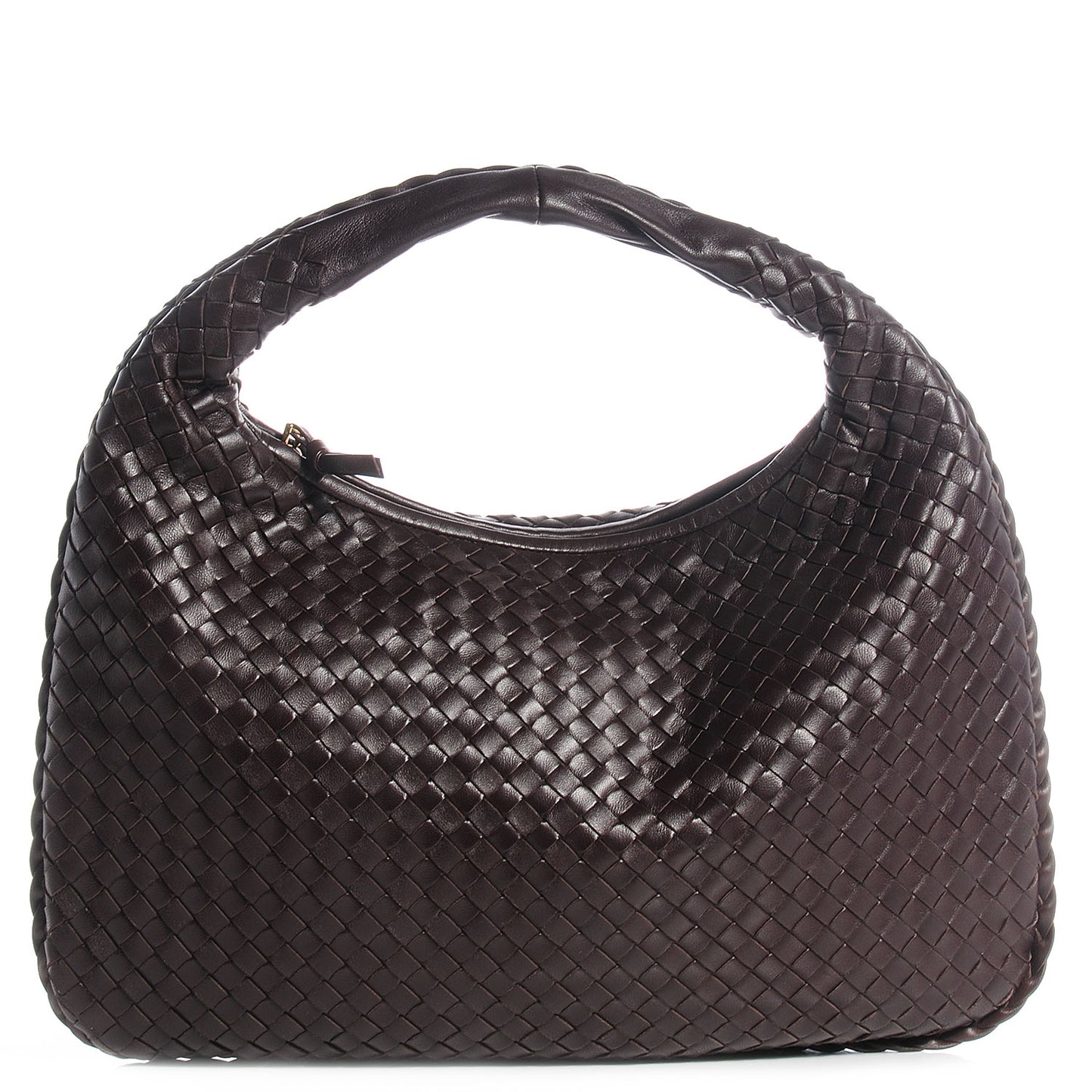 Nappa Intrecciato Medium Veneta Hobo Ebano