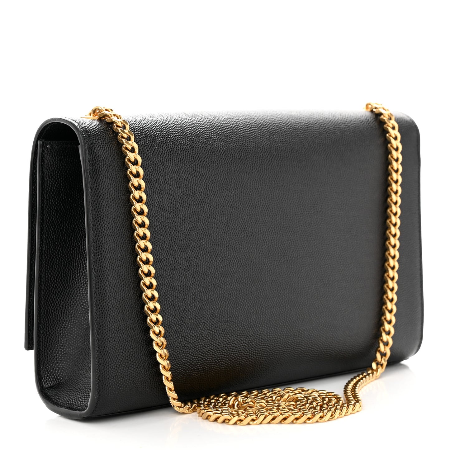 Grain De Poudre Medium Classic Monogram Kate Satchel Black