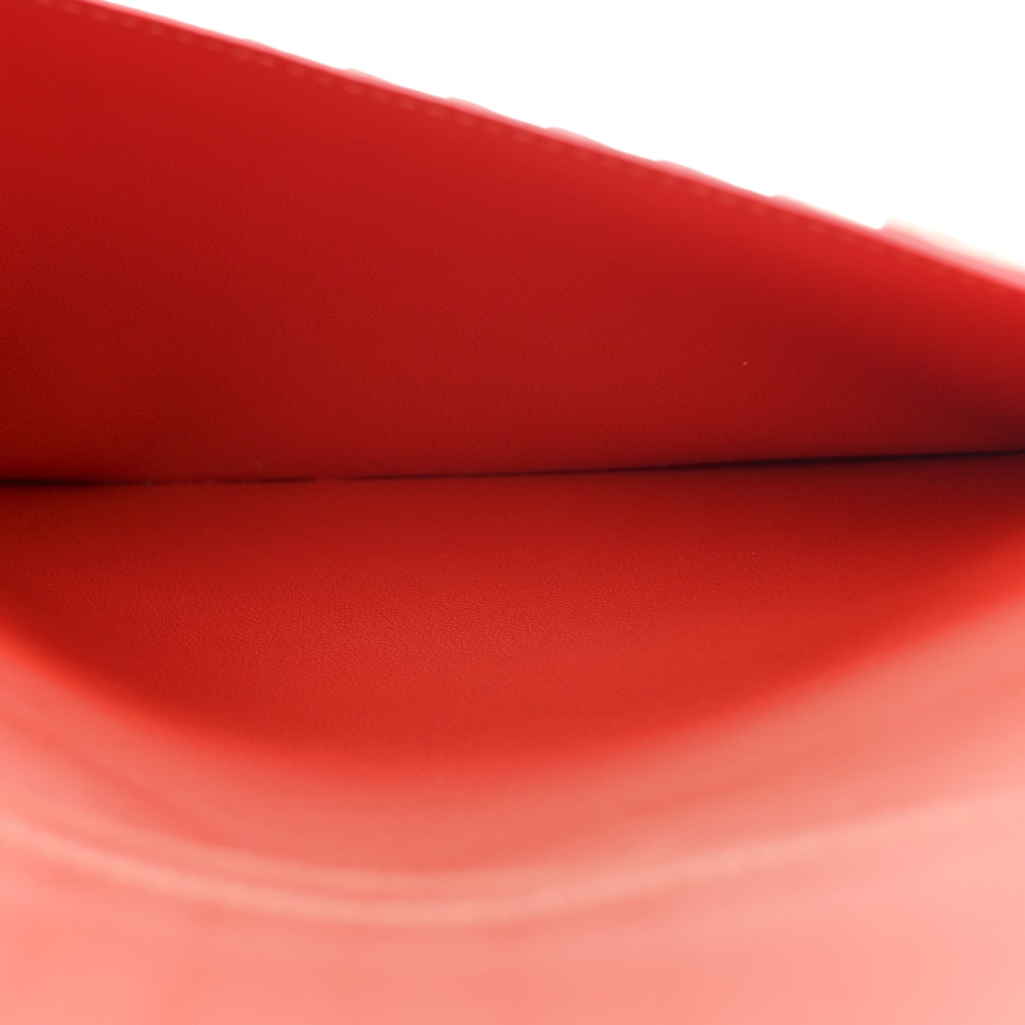 Drummed Calfskin Large Zip Around Multifunction Wallet Red