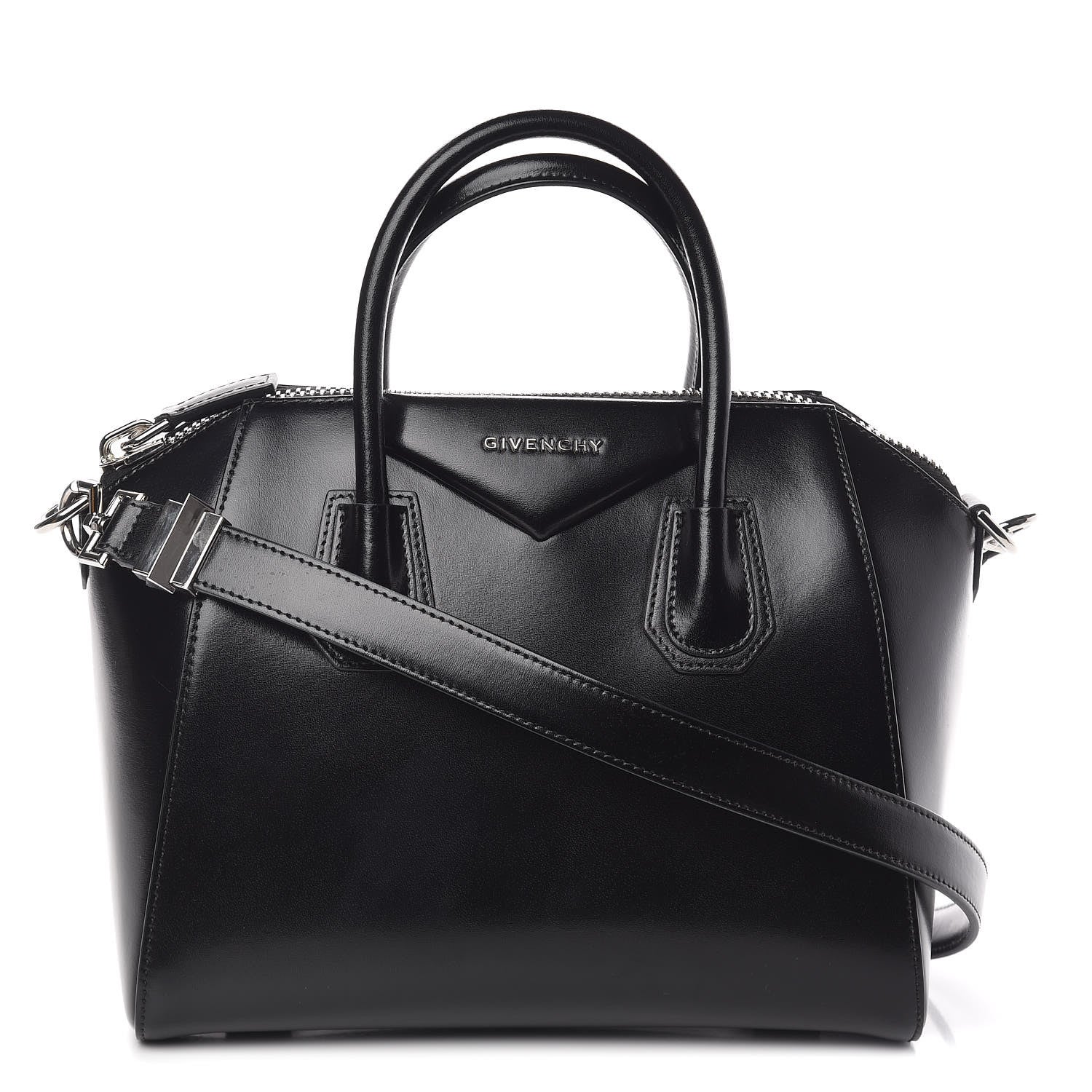 Givenchy Shiny Lord Calfskin Small Antigona Black 1 of 10