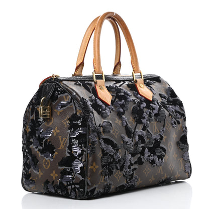 Louis Vuitton Monogram Fleur De Jais Sequins Speedy 30 3 of 19