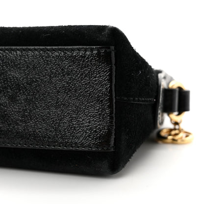 Gucci Suede Patent Web GG Small Ophidia Dome Shoulder Bag Black 10 of 15