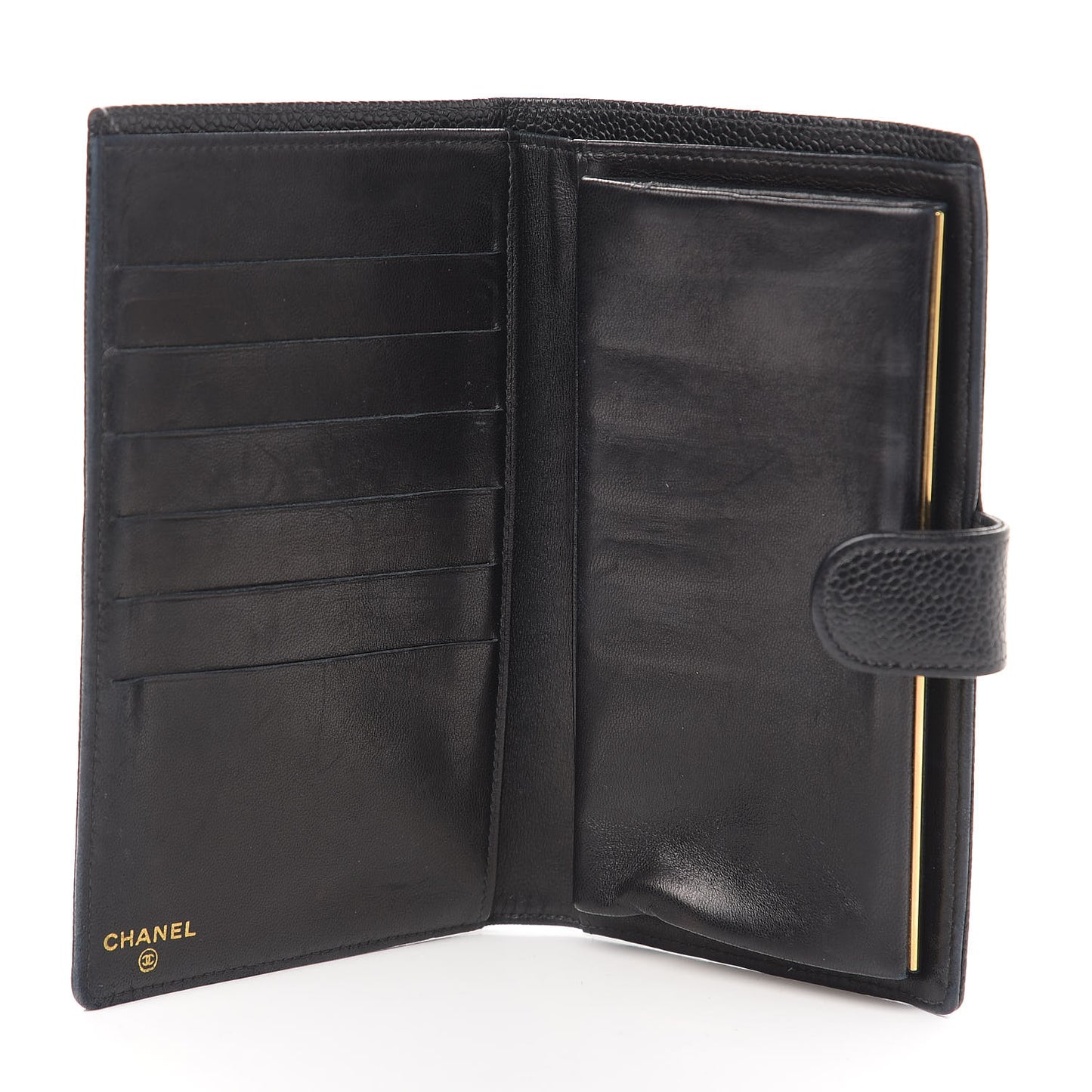 Caviar Timeless CC French Wallet Black