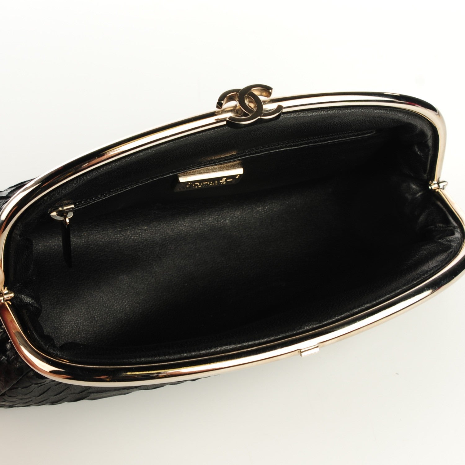 Chanel Python Timeless Clutch Black 7 of 7