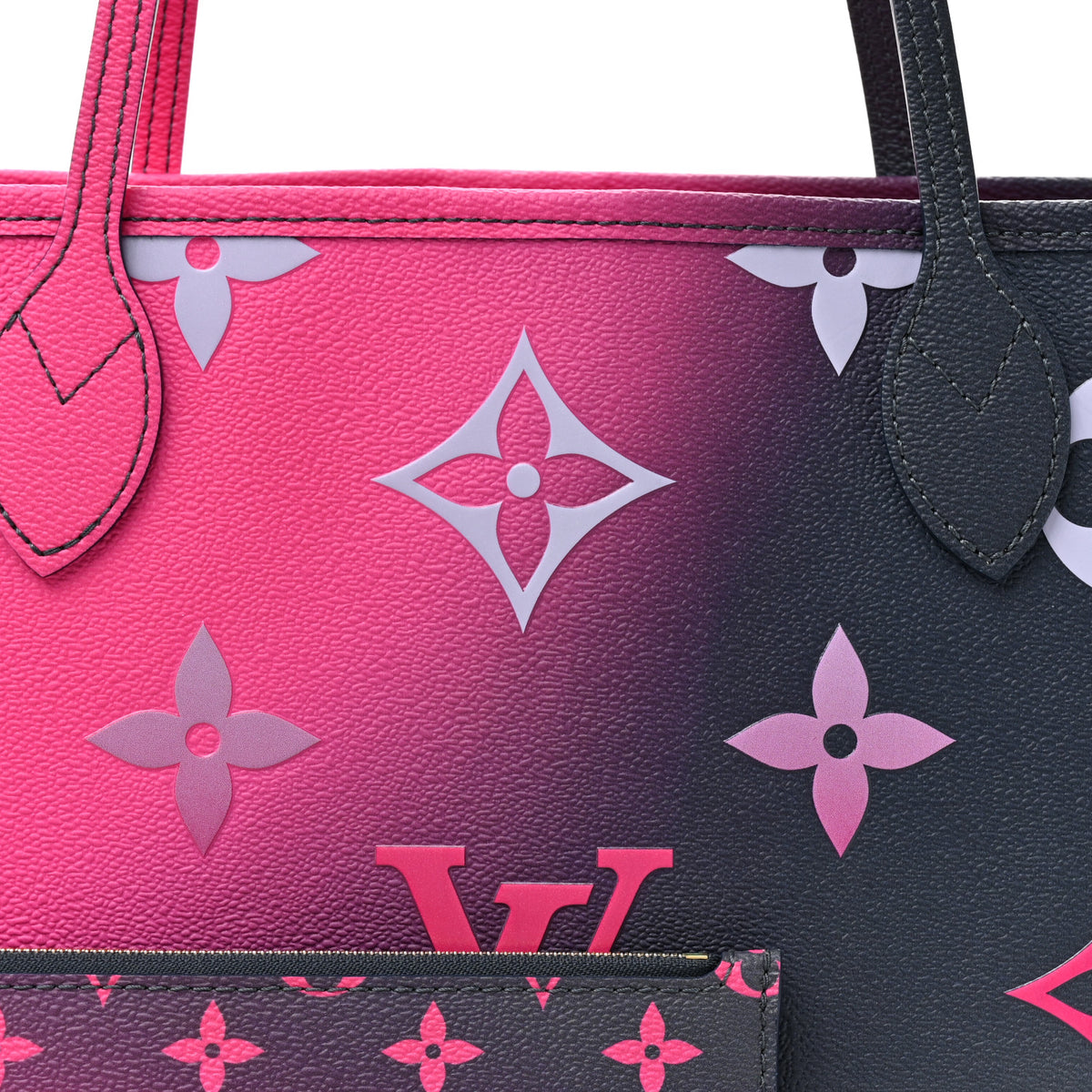 Louis Vuitton Monogram Giant Spring In The City Neverfull MM Midnight Fuchsia 8 of 10