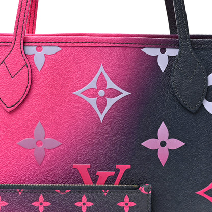 Louis Vuitton Monogram Giant Spring In The City Neverfull MM Midnight Fuchsia 8 of 10