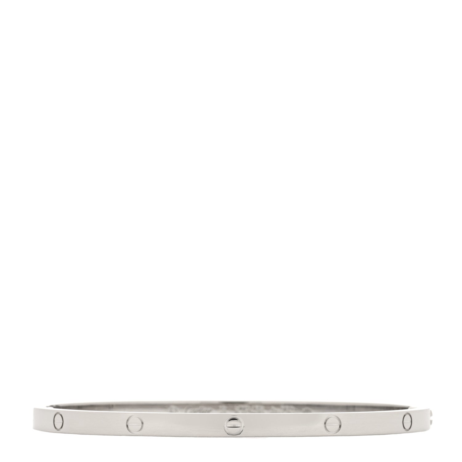 Cartier 18K White Gold Small LOVE Bracelet 18 2 of 5