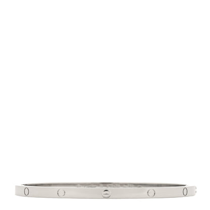 Cartier 18K White Gold Small LOVE Bracelet 18 2 of 5