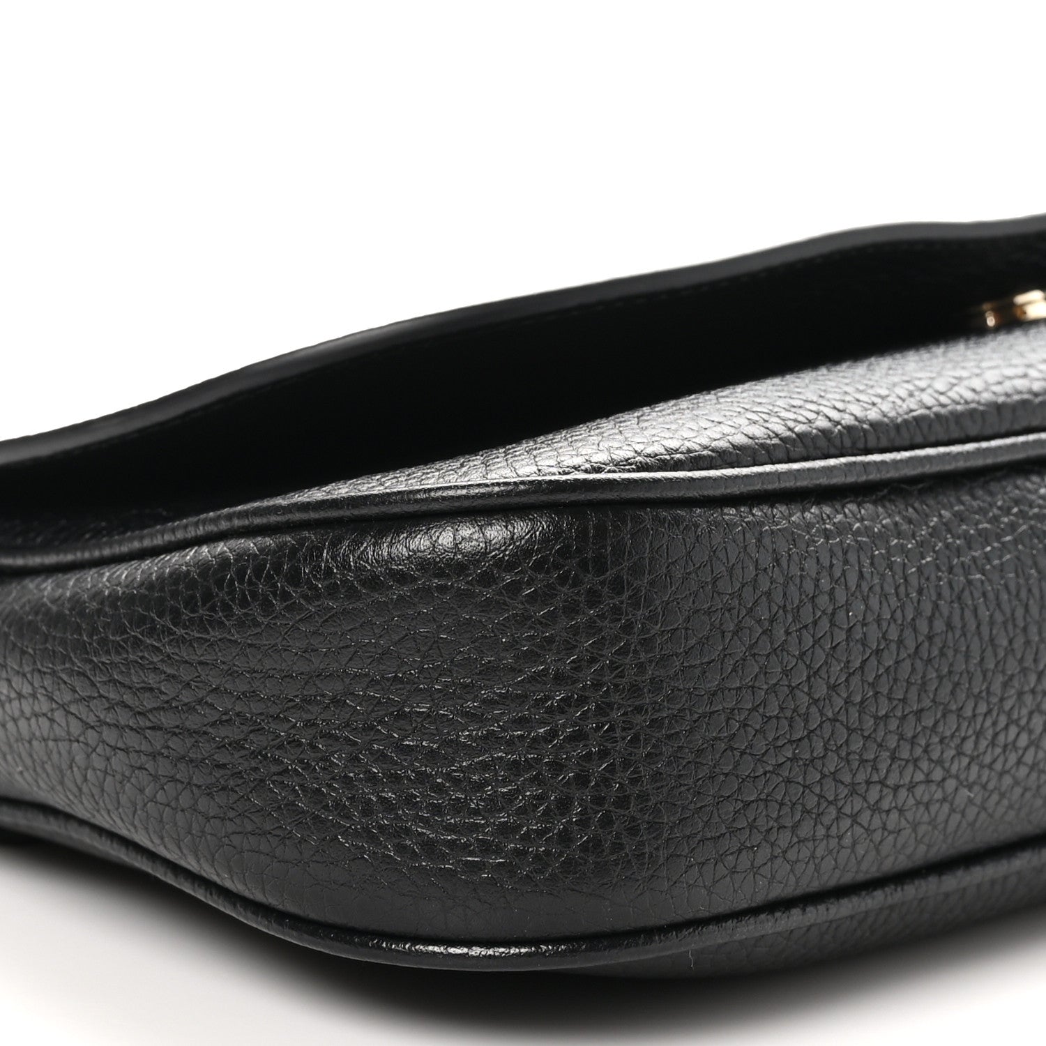 Gucci Pebbled Calfskin Medium Soho Flap Crossbody Black 9 of 10