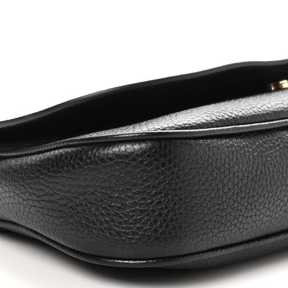 Gucci Pebbled Calfskin Medium Soho Flap Crossbody Black 9 of 10