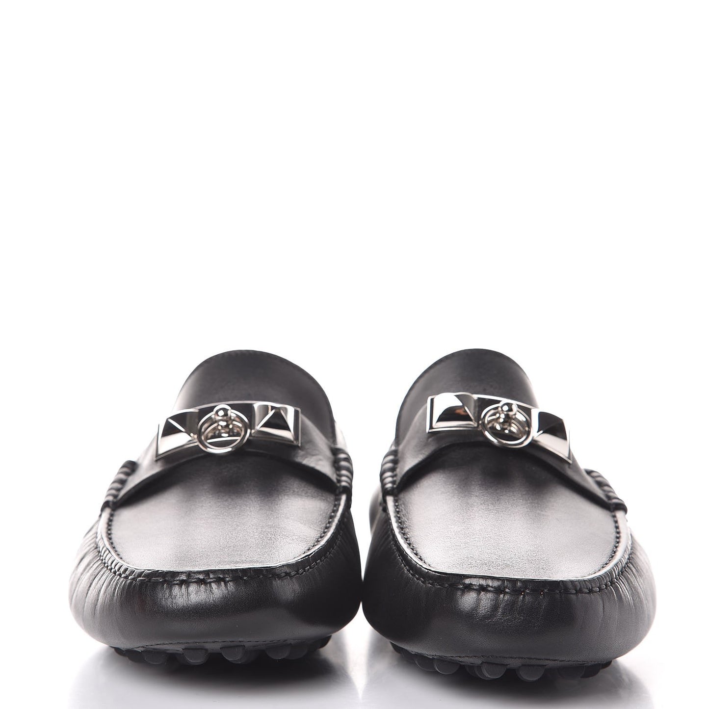 Supple Calfskin Irving Driving Moccasin Loafers 39 Black