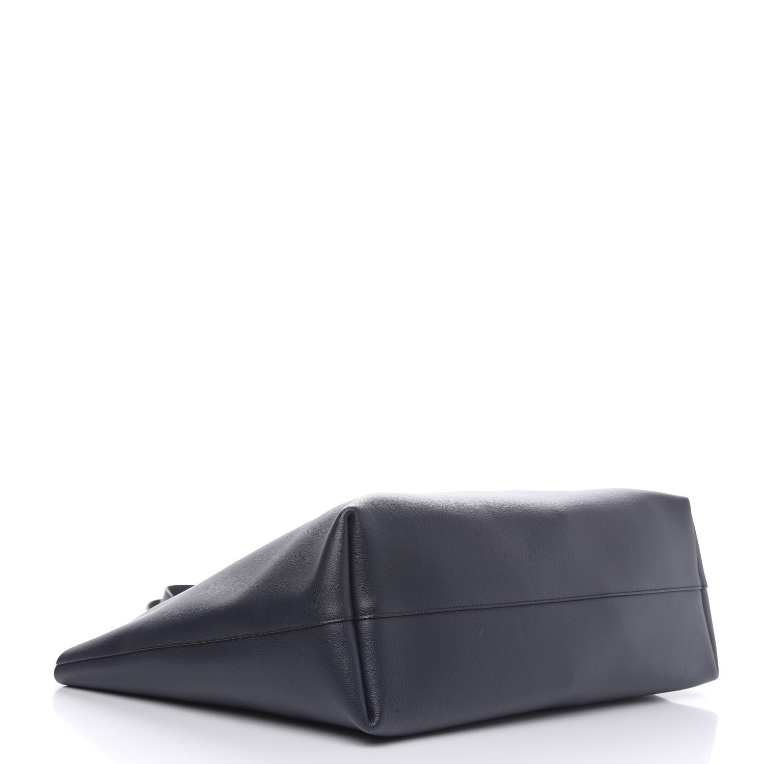 Saint Laurent Calfskin Large Shopping Tote Deep Marine 4 of 11
