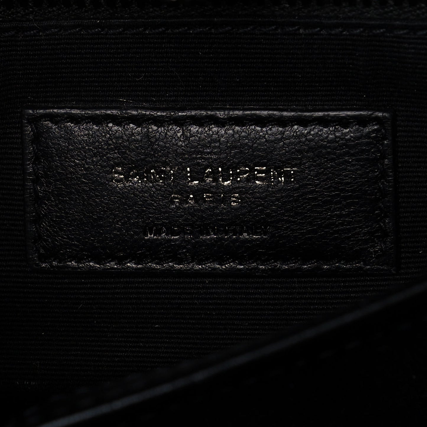 Calfskin Y Quilted Monogram Toy Loulou Crossbody Bag Black