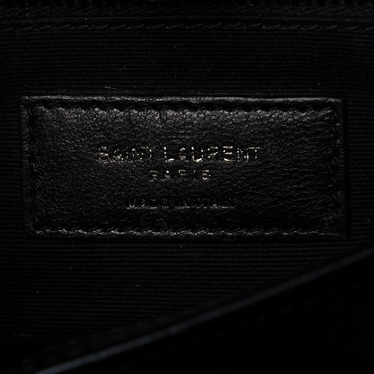 Saint Laurent Calfskin Y Quilted Monogram Toy Loulou Crossbody Bag Black 6 of 18