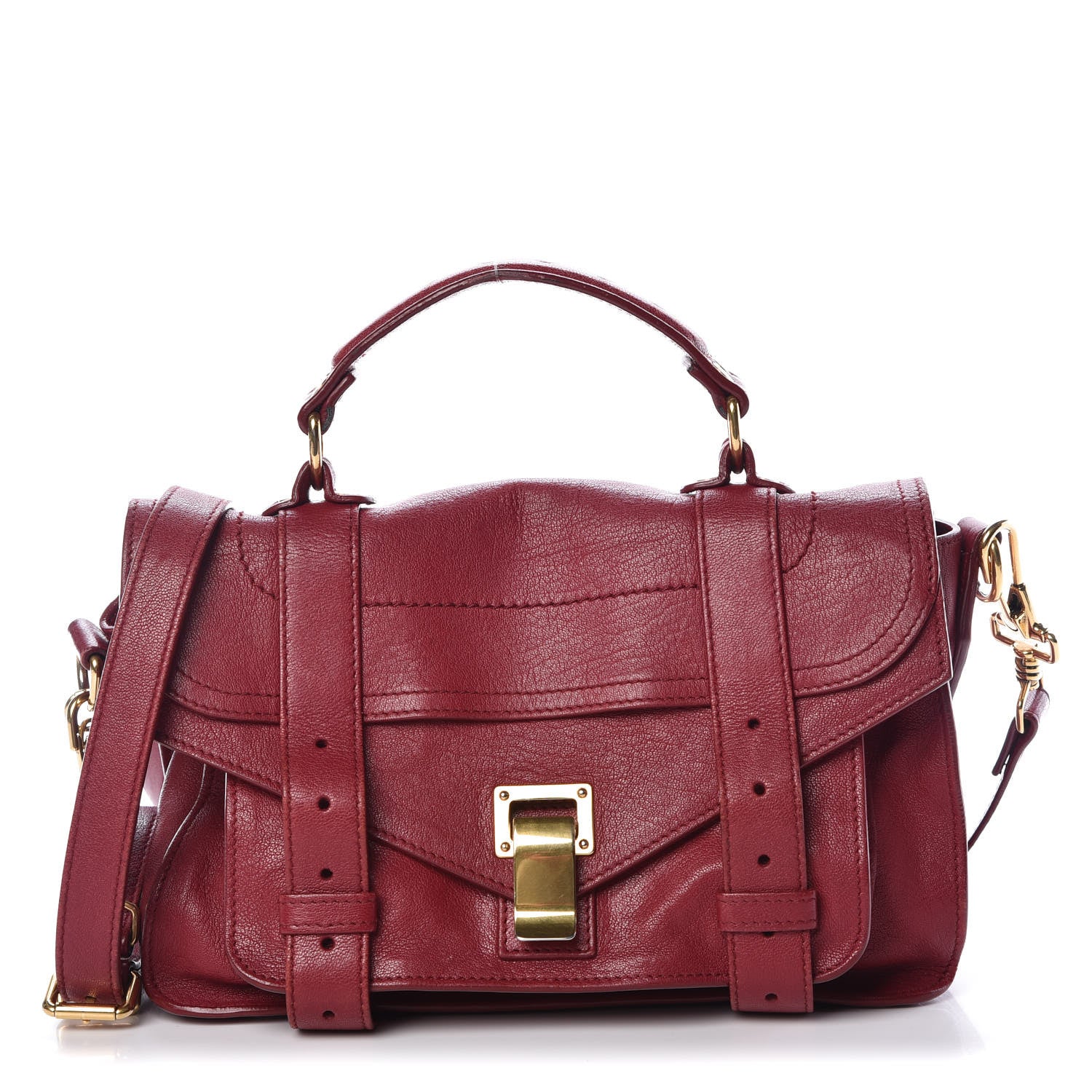 Proenza Schouler Lambskin Tiny PS1 Satchel Chianti 1 of 10