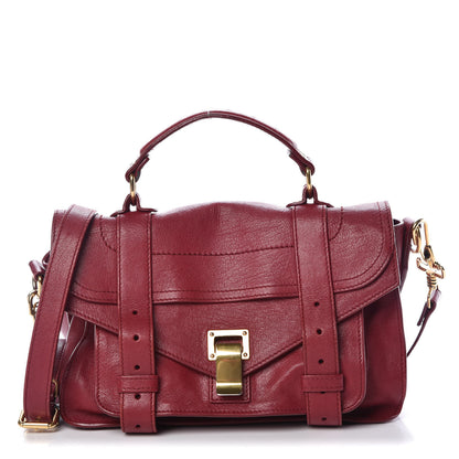 Proenza Schouler Lambskin Tiny PS1 Satchel Chianti 1 of 10