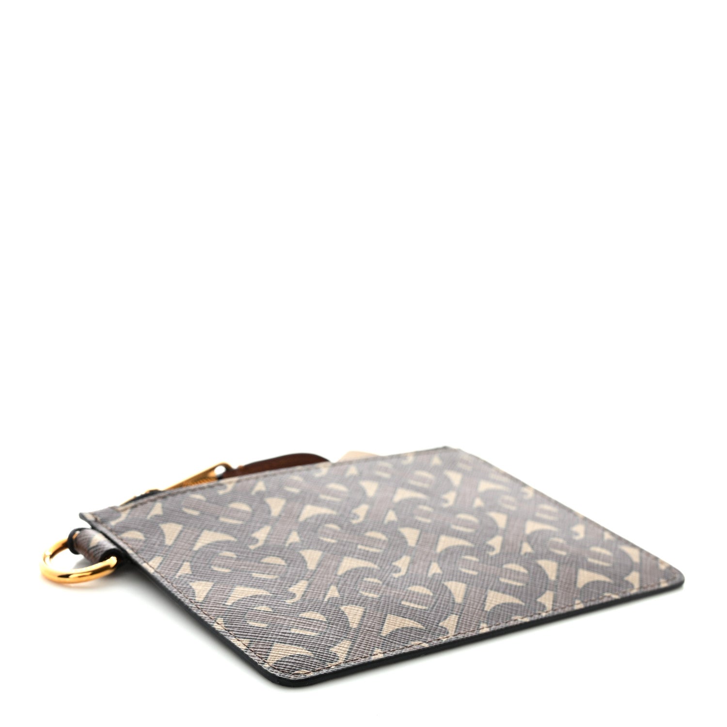 Burberry E-Canvas Monogram Alec Zip Pouch Bridle Brown 4 of 7