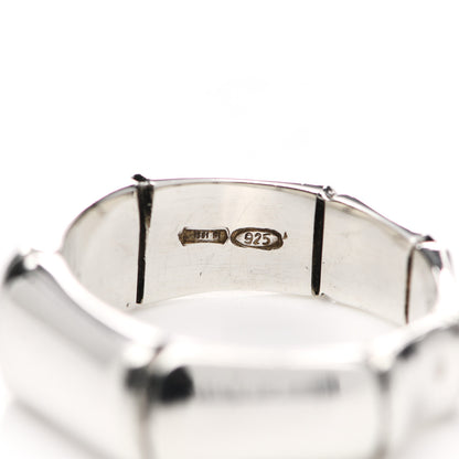 Gucci Sterling Silver Bamboo Band Ring 50 5.5 5 of 5