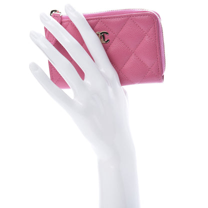 Chanel Caviar Quilted Key Holder Case Pink 2 of 7