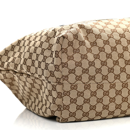 Gucci GG Monogram Patent Oliver Pug Tote Yellow Beige 10 of 12