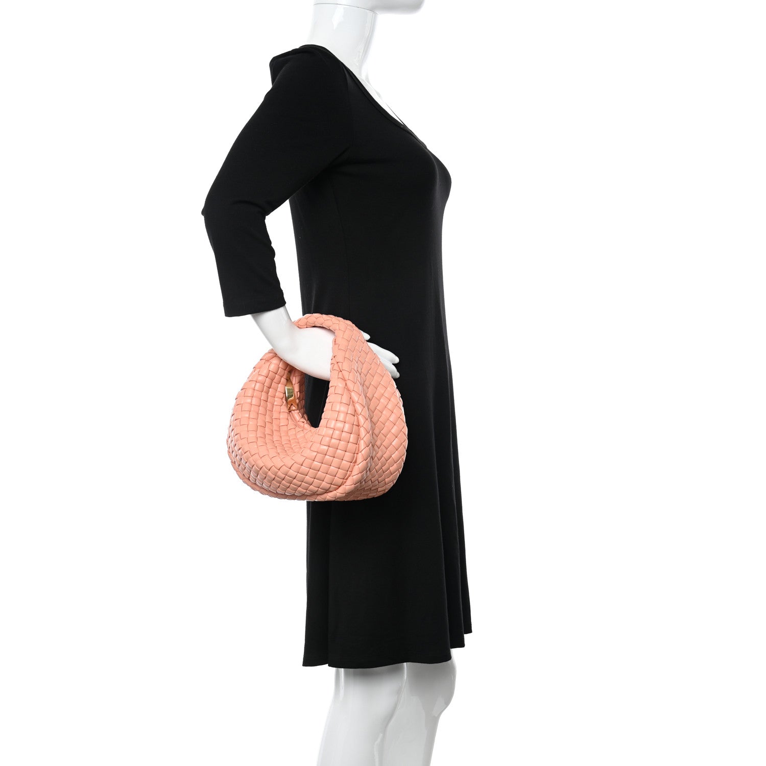 Bottega Veneta Lambskin Padded Intrecciato Mini Jodie Peachy 2 of 9