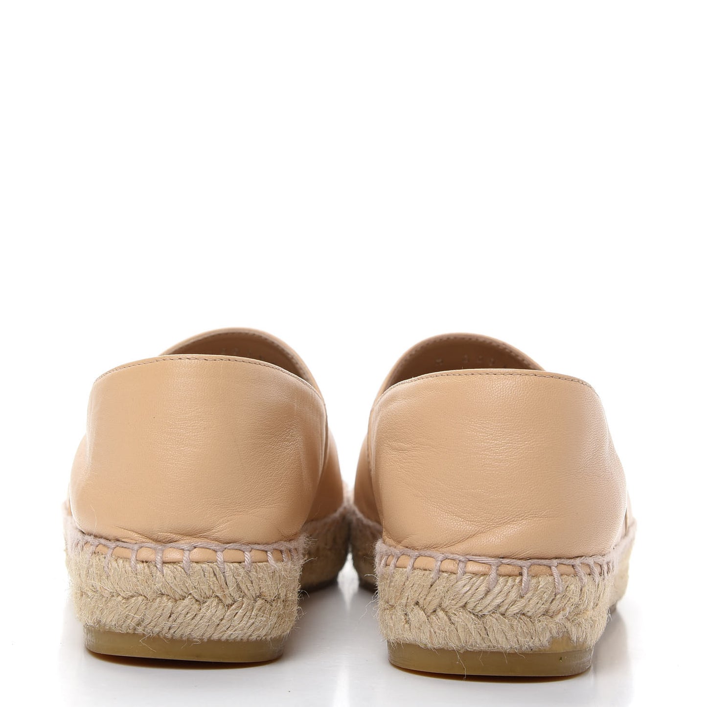 Lambskin CC Espadrilles 36 Beige Black