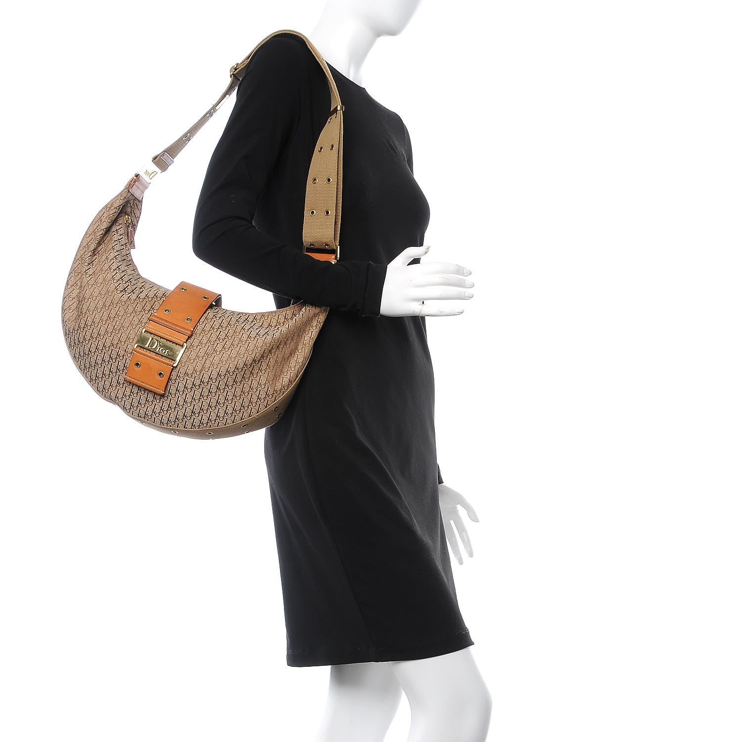 Christian Dior Monogram Street Chic Hobo Beige 2 of 13
