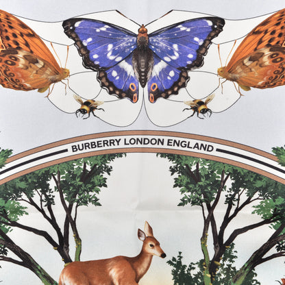 Burberry Silk The Queen’s Platinum Jubilee Square Scarf Pale Blue 2 of 4