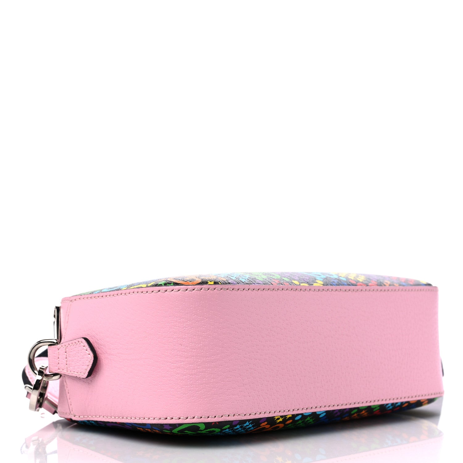 Gucci GG Supreme Monogram Psychedelic Shoulder Bag Black Multicolor Sugar Pink 3 of 9