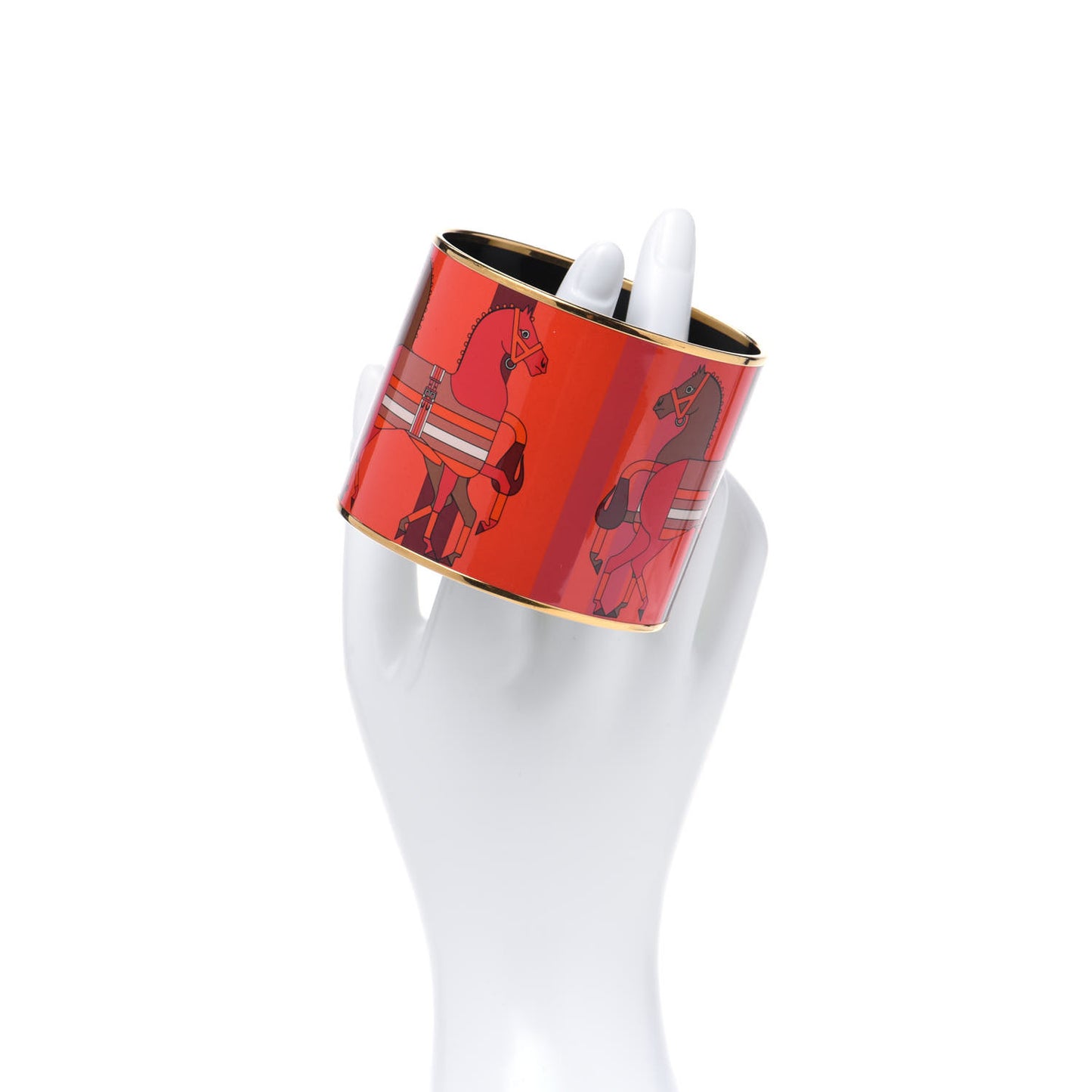 Enamel Printed Mega Wide Nouveau Rocabar Bracelet 70